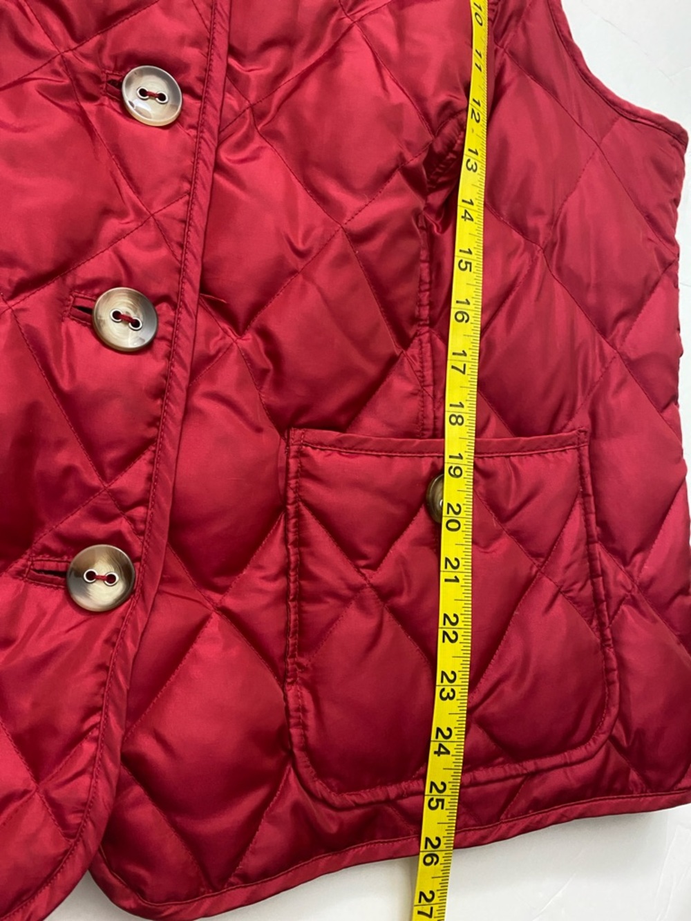 Talbots Woman Red Paisley-Lined Vest 1X - Picture 10 of 10